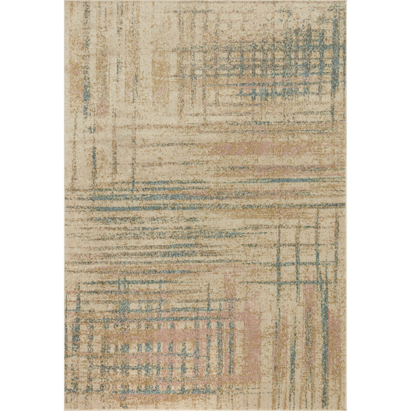 Abstract Indoor Rug, Rectangle 9'6" x 12'6"