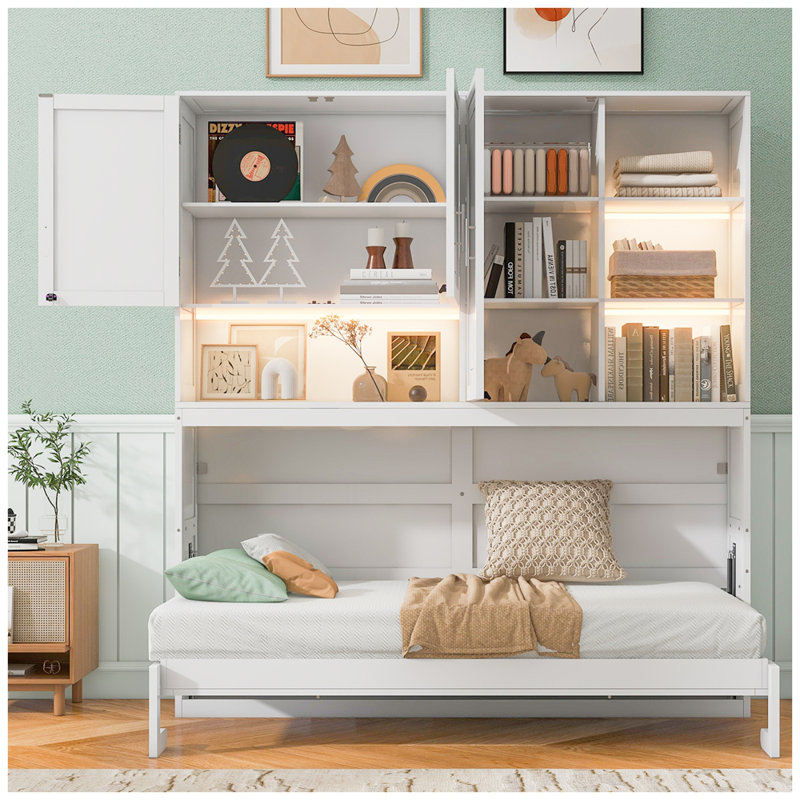 Lit escamotable Modern, Blanc
