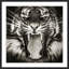 Tiger In Focus 1 Print by Mat Sanders