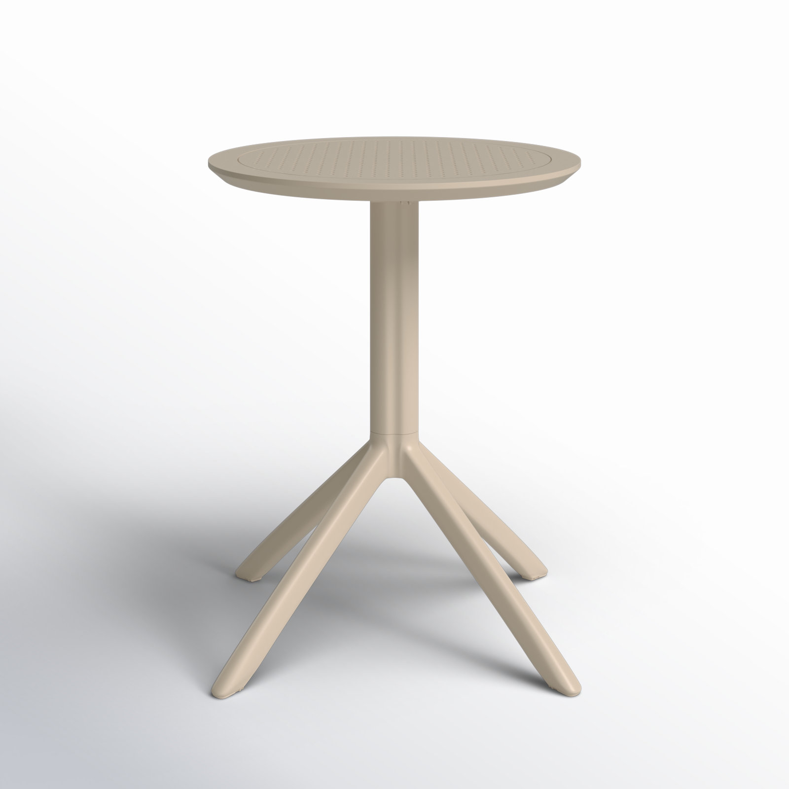 Elodie 24" Patio Bar Table, Taupe, 29.5" H x 23.6" W x 23.6" L