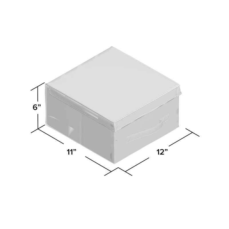 Gray Collapsible Polypropylene Lidded Storage Box