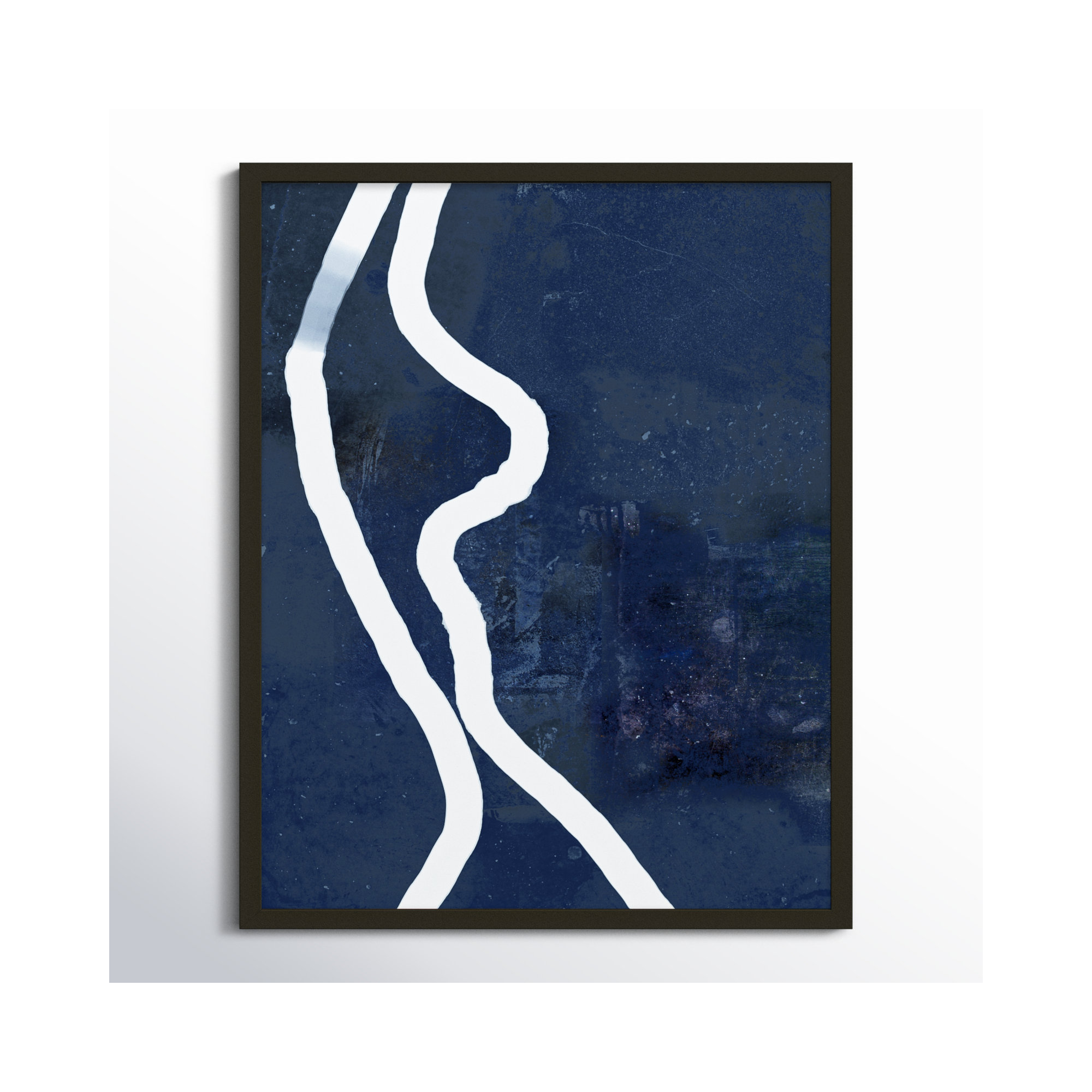 White Rope 2 by Jacques Pilon, Black, 30" H x 24" W