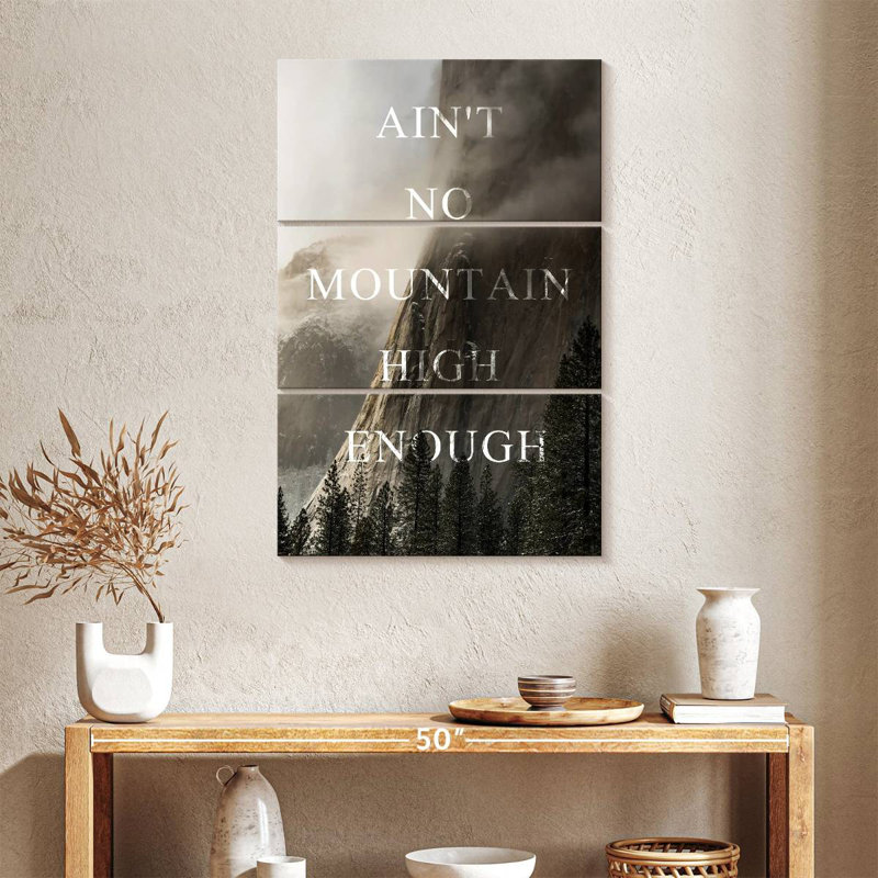 Tergel Ain't No Mountain High Enough, 38" H x 24" W