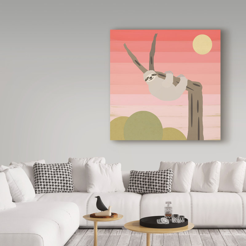 Audranna «Sloth», impression sur toile tendue, H 14 po x l 14 po