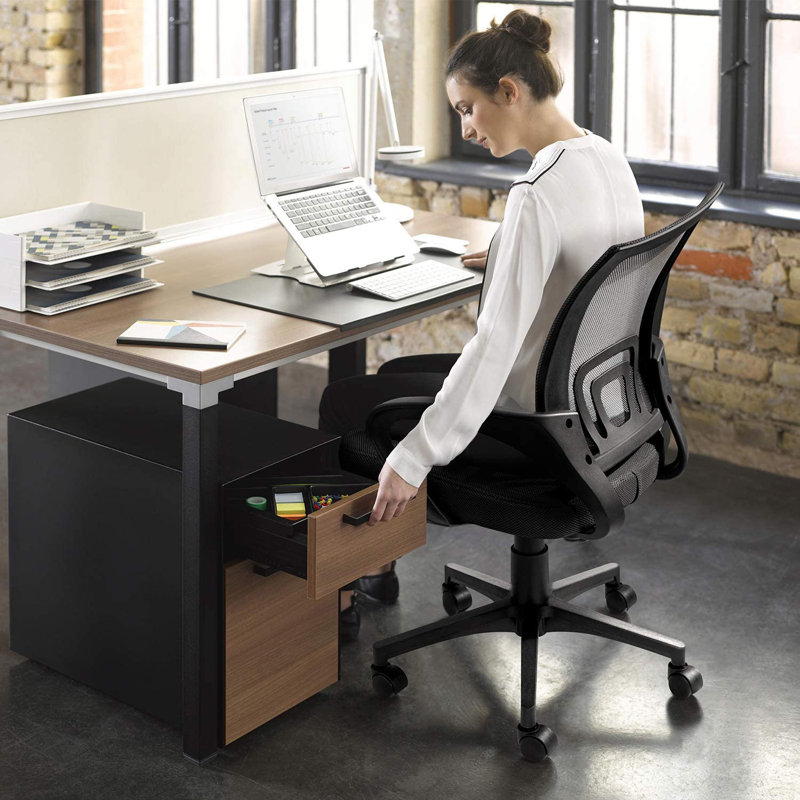 Chaise de travail Dalary, Noir