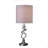21.5-Inch Milo Abstract Brushed Metal Table Lamp