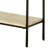 Ansley White Washed and Matte Black 2-Drawer Console Table