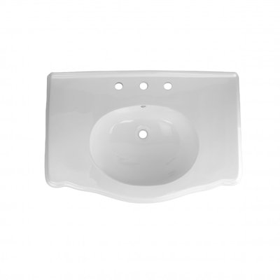 The Renovators Supply Inc. 21'' White Vitreous China Rectangular Bathroom Sink with Overflow
