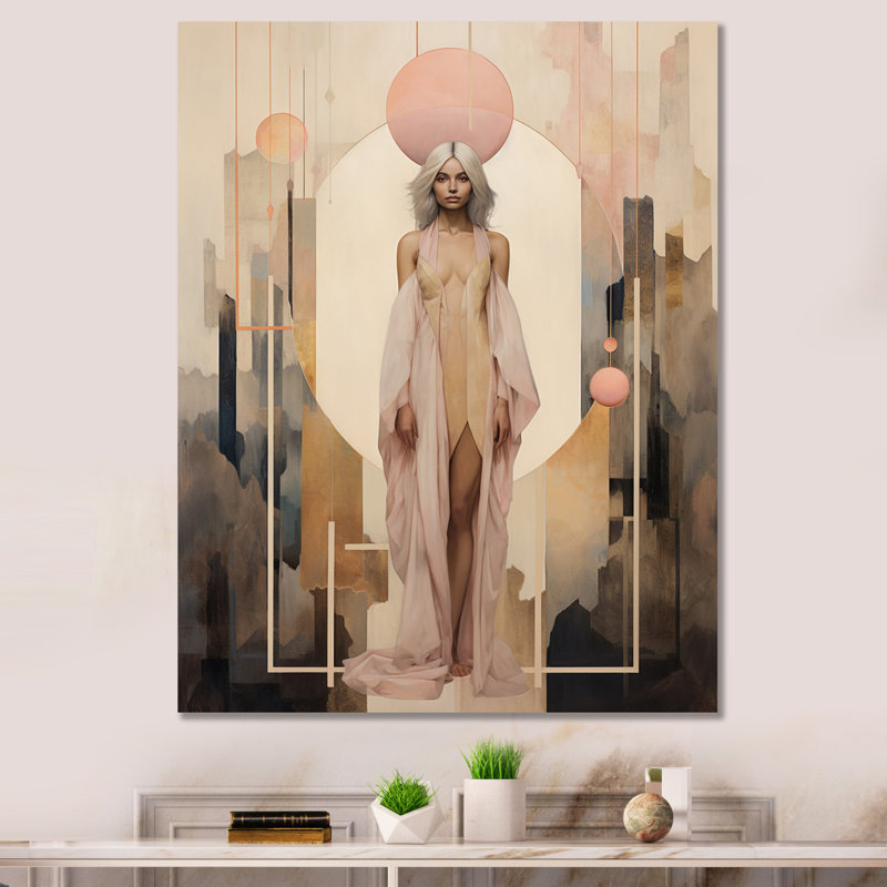 Art Nouveau Free Spirit Grace, Toile tendue, H 32 po x l 24 po x P 1 po