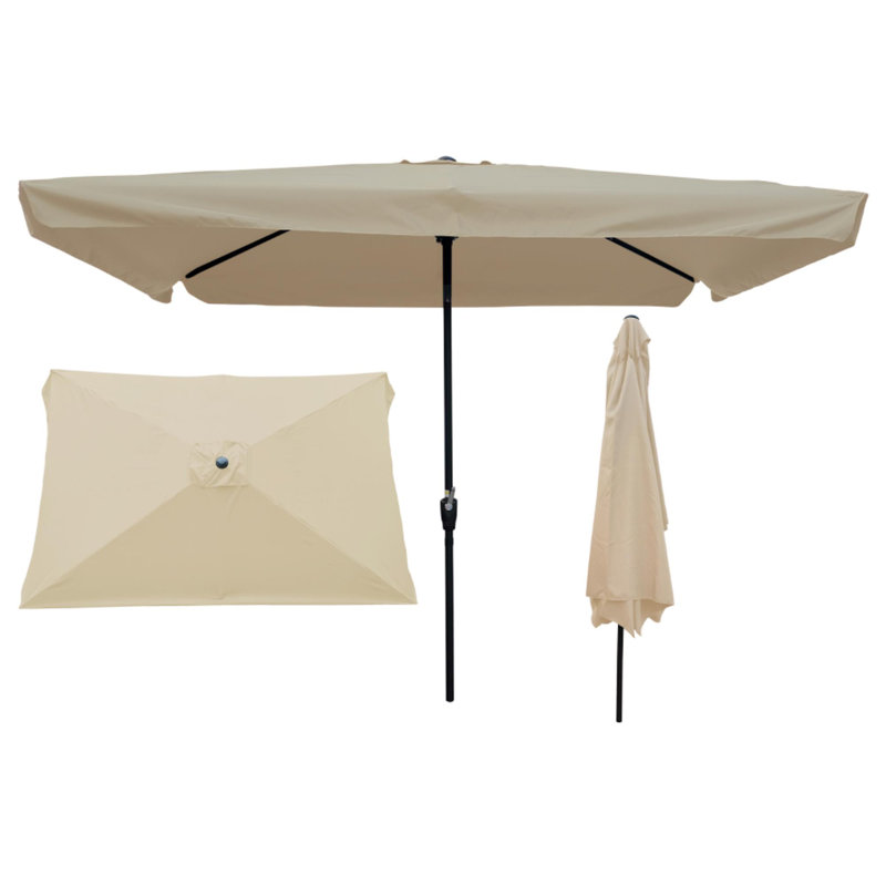 Parasol rectangulaire pour terrasse, Tanné
