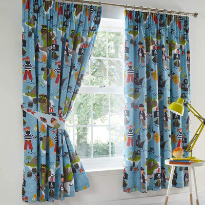 Pirates Map Room Darkening Curtain