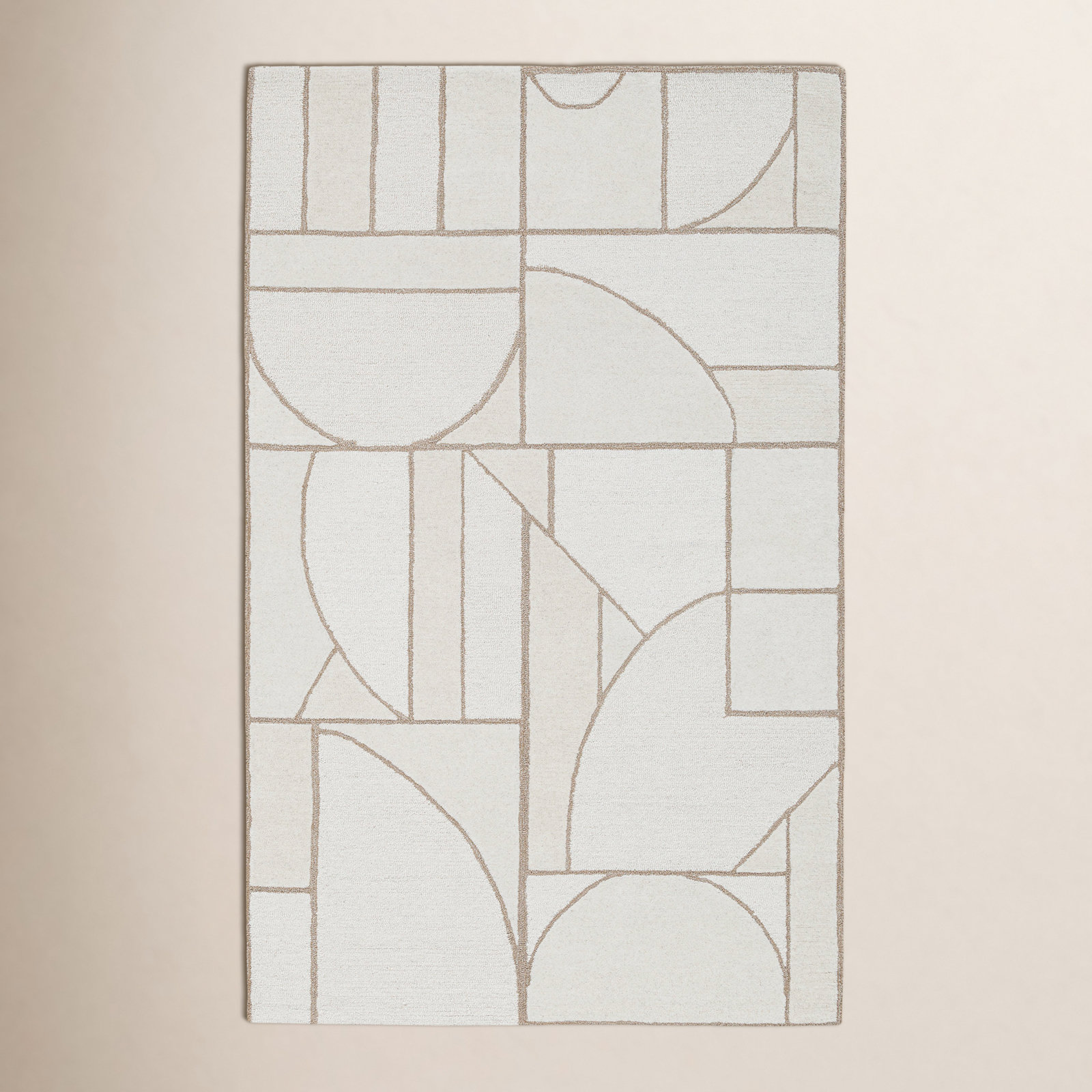 Helaine Hand-Tufted Abstract Wool Rug, Rectangle 5' x 8'