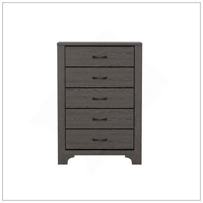 Brown 5-Drawer Chest