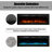 1500W Recessed-in Electric Fireplace with 3-Color Top Light, Remote Control, and Touch Screen-97996700