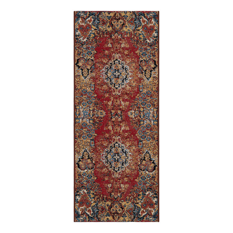 Indoor/Outdoor Traditional Area Rug, Runner 2' x 5'1"