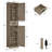 Tall Bathroom Cabinet with 4 Shelves, 2 Doors & 1 Drawer-940706886