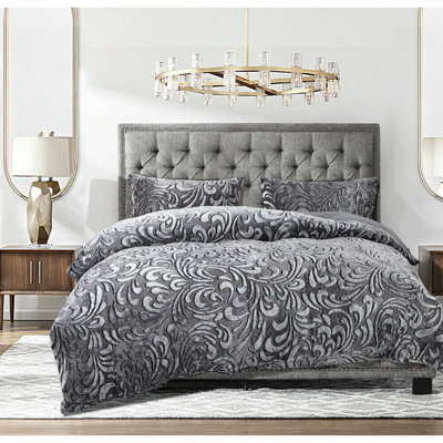 Solid Colour Duvet Cover Set with Pillowcases