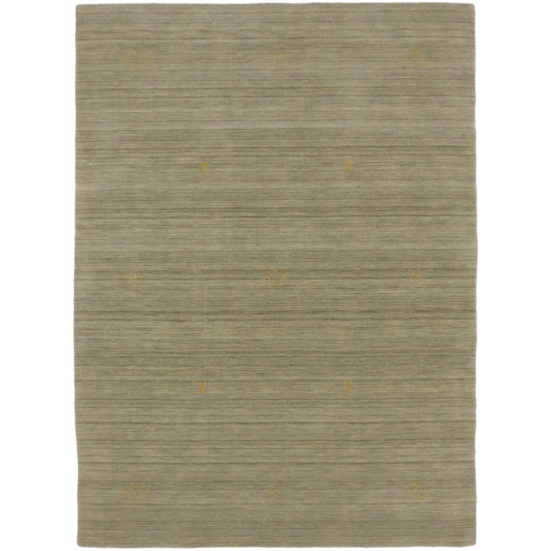 Tapis oriental beige tribal 6X8 Ameley