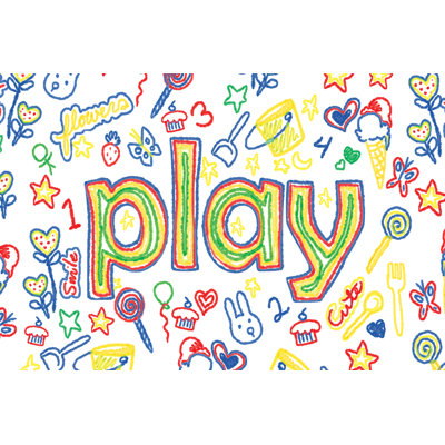 Play Primary - Wrapped Canvas Print