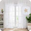 Ensemble de 2 rideaux transparents brodés Star-222355253-222355248