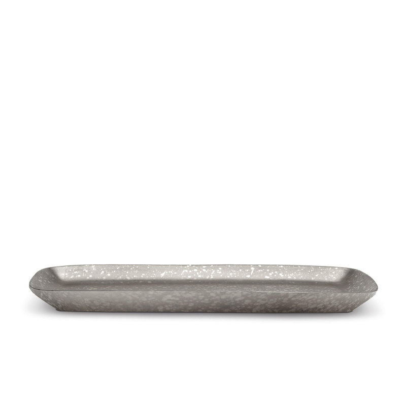 Alchimie Platter, 1.5" H x 21" L x 10" W, Platinum