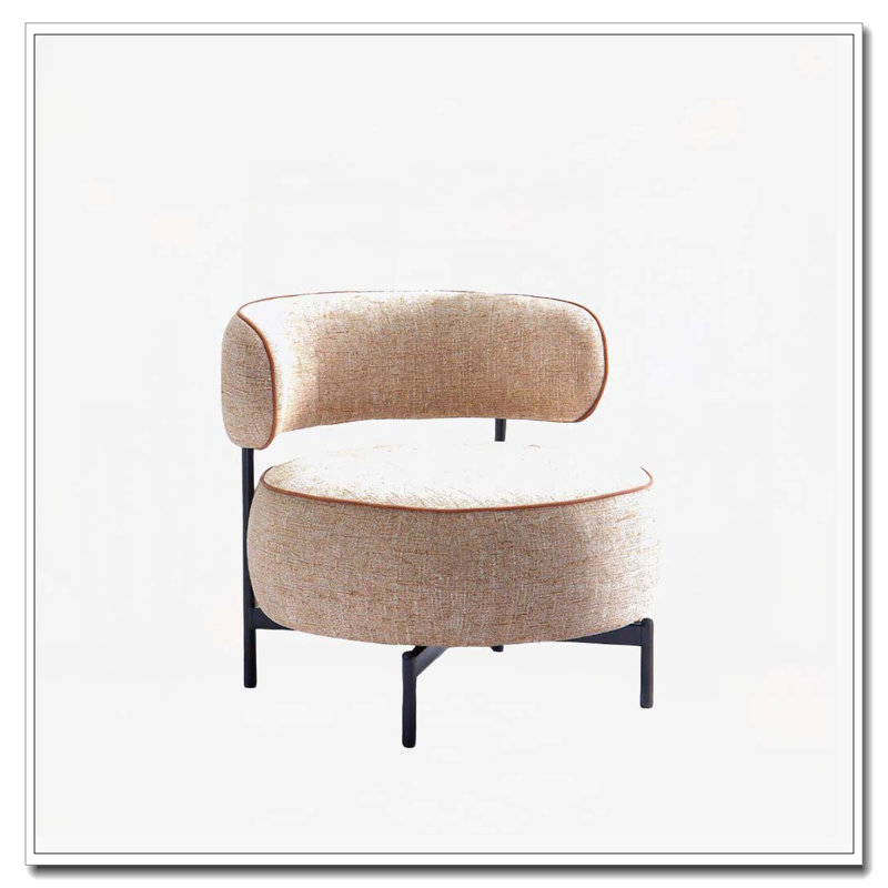 Pieds de chaise pivotante en métal, Marron clair