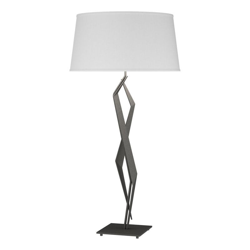 Facet 33.7" Standard Table Lamp, Natural Iron, Natural Anna