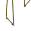 Ensemble de 2 tables gigognes Atelier - Brun miel et or chaud
