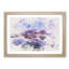 Vestrahorn Mountain In Iceland Watercolour - Single Picture Frame Print on MDF-56740262-56740263