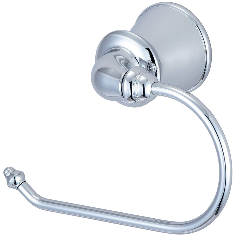 Del Mar Wall Mounted Toilet Paper Holder, Polished Chrome