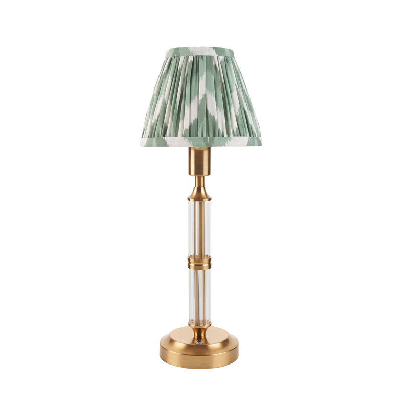 Morton Rechargeable Metal Table Lamp, Green