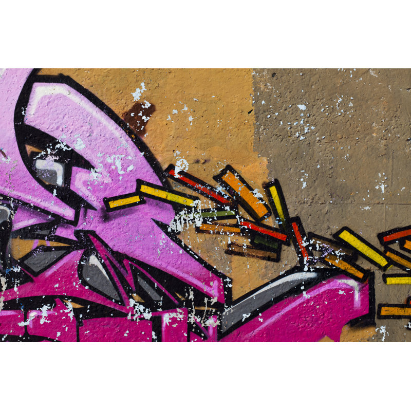 Old Graffiti - Wrapped Canvas Print, 30cm H x 46cm W