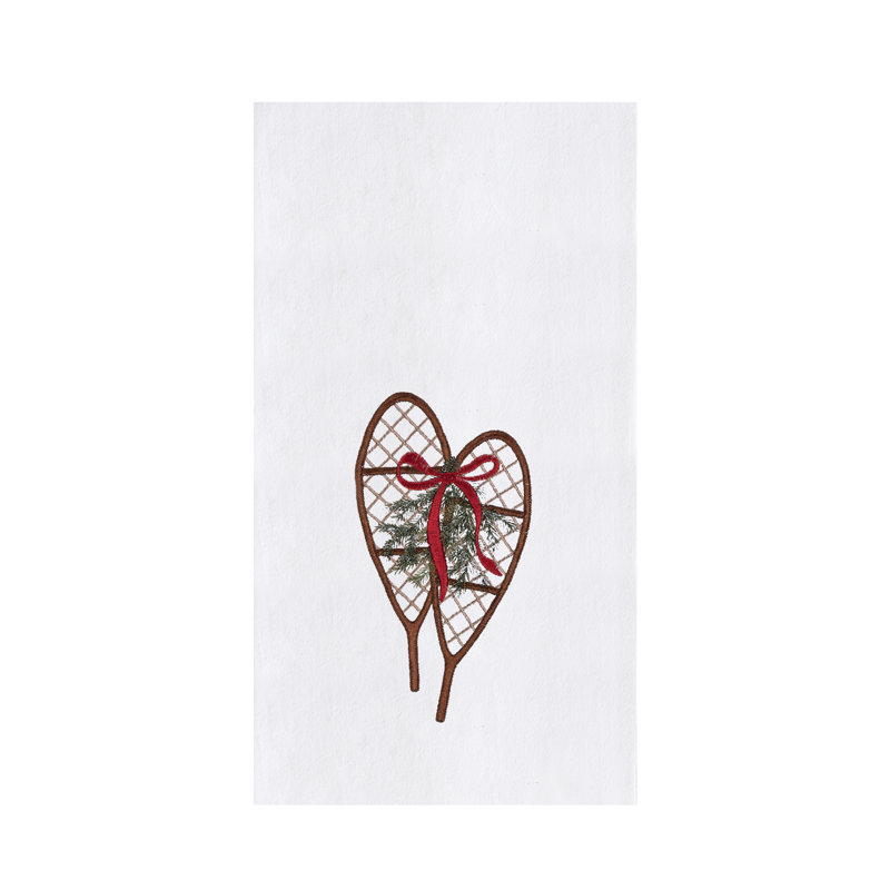 Serviette de neige avec raquettes