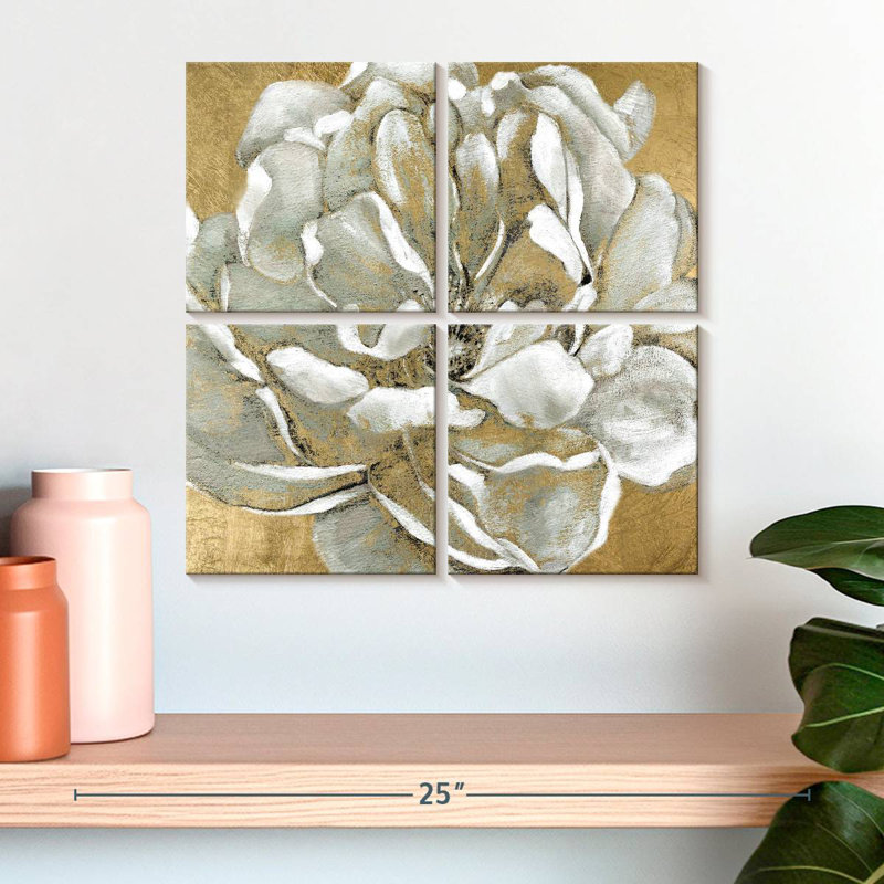 Harnek en fleurs II, H 18 po x l 18 po