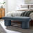 Orla Performance Velvet Bench In Taupe-106273824