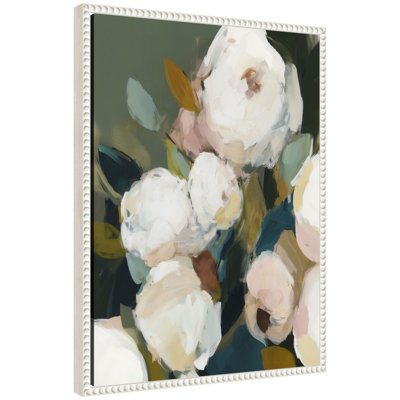 Sepia Florals V by Amy Lighthall Framed Canvas Wall Art Print