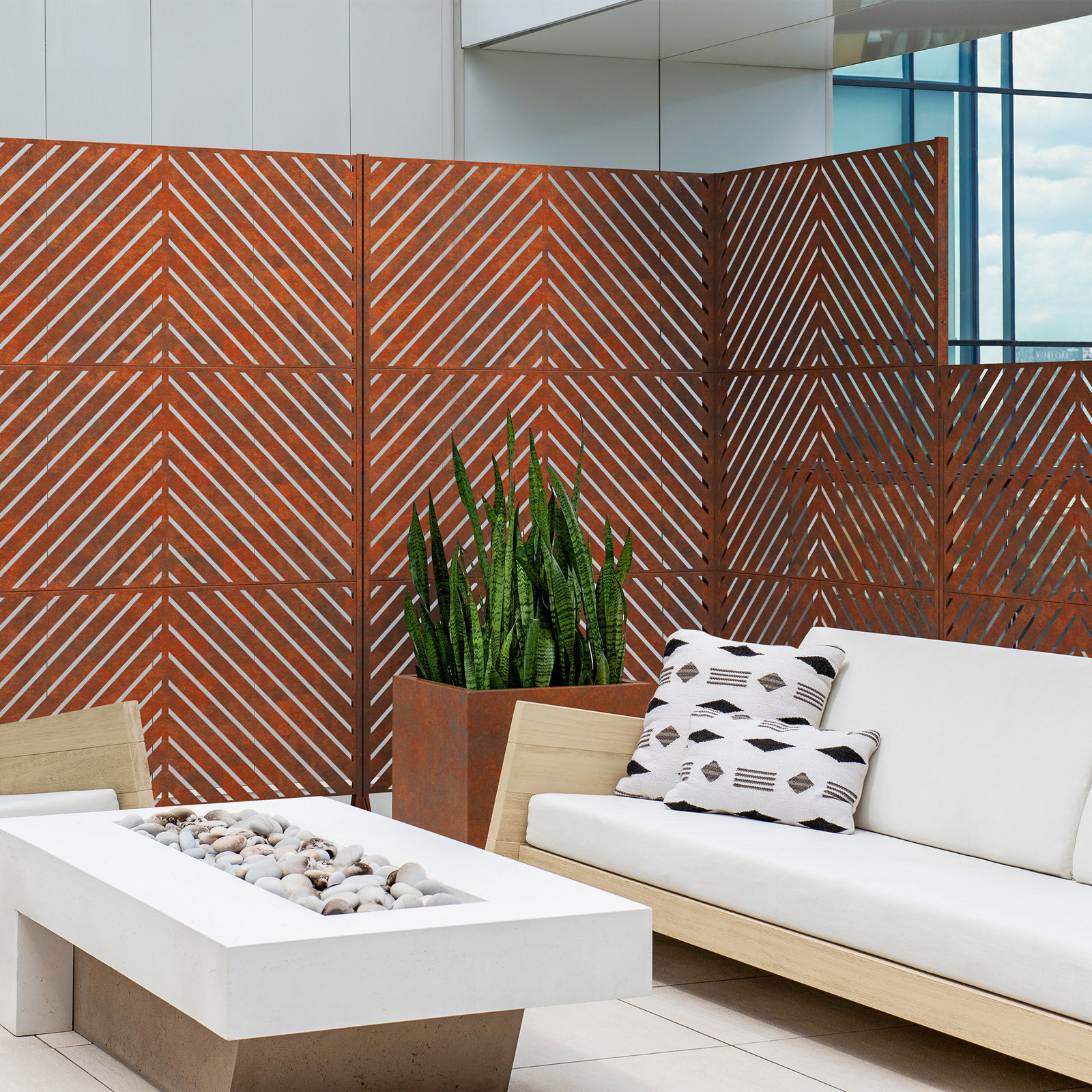 76'' H x 45'' W Metal Fencing