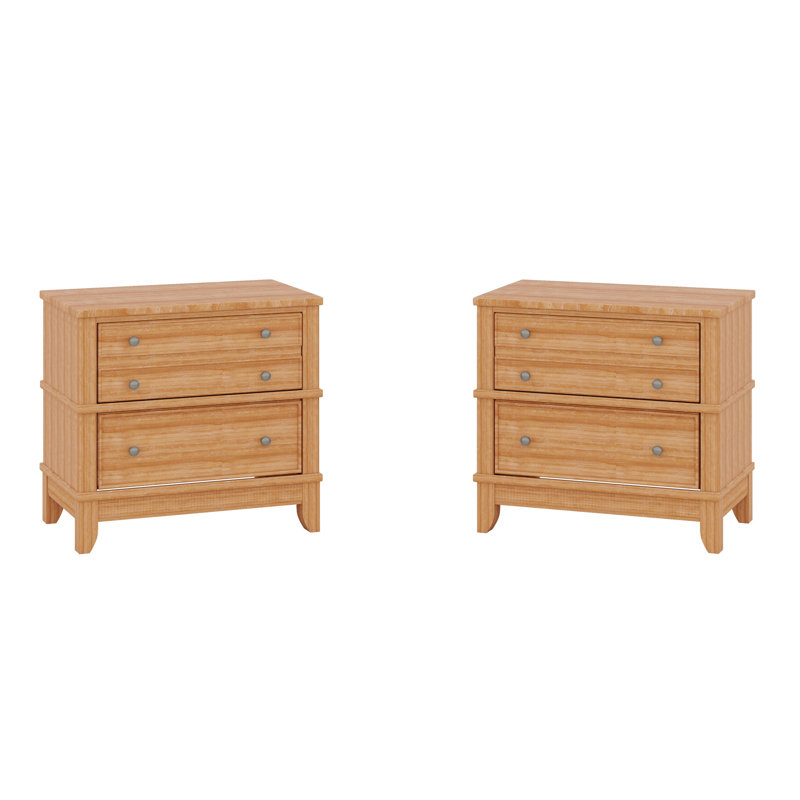 Ensemble de 2 tables d'appoint Hazel à 3 tiroirs pour le salon, le couloir et le vestibule Hazel