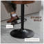 Ensemble de 2 tabourets de bar à hauteur de comptoir, tabourets pivotants réglables en hauteur avec repose-pieds et dossier capitonné, chaises de bar en tissu de lin, gris foncé