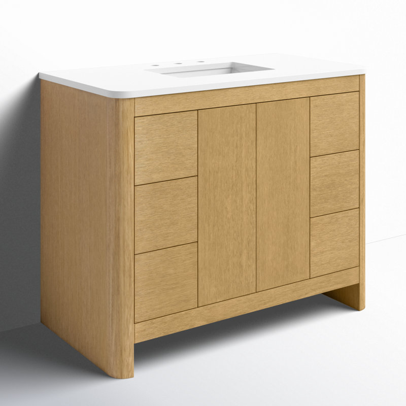 Raye 42'' Single Bathroom Vanity with Quartz Top