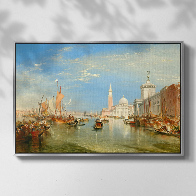 Palais de Linlith, c. 1807-J.M.W. Toile tendue avec châssis Turner, 26 x 40, Doré