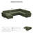 137.8" W U-Shaped Modular Sectional -574073004