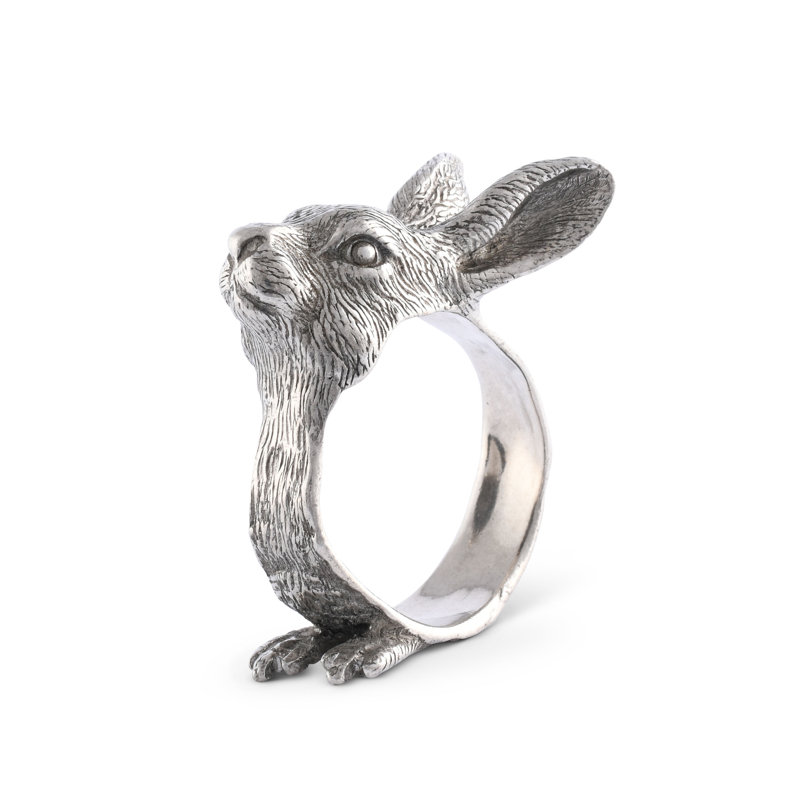 Garden Friends Pewter Rabbit Napkin Ring