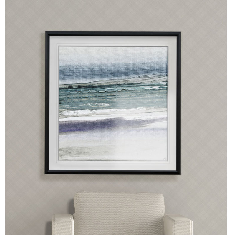 " Sahara II ", 16" H x 16" W x 1.5" D, Black Framed
