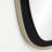 30'' Oval Metal Frame Wall Mirror, Modern Mid-Century Decorative Accent Mirror