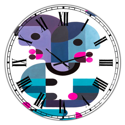 Out of Focus - Horloge murale Mid-Century surdimensionnée