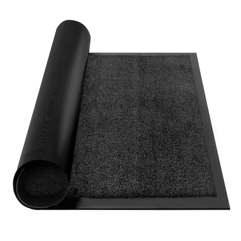 Non-Slip No Holiday Doormat, Black, 60cm W x 80cm L