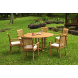 Fredson Outdoor 3 - Piece Teak Bistro Set