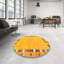Tapis contemporain jaune / rouge / bleu-1099298972