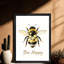 "Black Bee", art mural rétro, impression encadrée de style rétro-2068932502